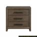 Nightstand of 3 Drawers Classic Design Bedroom Furniture 1pc