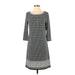 Max Studio Casual Dress - Sweater Dress: Gray Marled Dresses - Women's Size Small