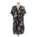 GP & J Baker for H&M Casual Dress - Shift: Black Floral Dresses - Women's Size 4