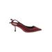 Zara Heels: Burgundy Shoes - Women's Size 40