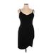 Zalalus Casual Dress - Sheath V-Neck Sleeveless: Black Solid Dresses - New - Women's Size X-Large