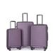 Sapphome 3 Piece Luggage Sets ABS Lightweight Suitcase w/ Two Hooks, TSA Lock, (20/24/28) | Wayfair SA-W28468094-ZISE