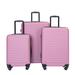 Sapphome 3 Piece Luggage Sets ABS Lightweight Suitcase w/ Two Hooks, TSA Lock, (20/24/28) | Wayfair SA-W284P146214-FENSE