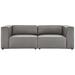 TODAY DECOR Todaydecor Mingle Vegan Leather 2-Piece Sectional Sofa Loveseat | Wayfair 755513565118