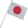 Japan Hand fahnen mit Stangen Japan kleine Hand Nationalmannschaft Flaggen