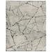 White 36 x 24 x 0.5 in Area Rug - Tufenkian Ravine Abstract Hand Knotted Wool Area Rug in Black/Beige Wool | 36 H x 24 W x 0.5 D in | Wayfair