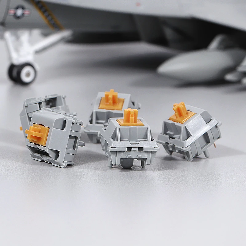 BSun Ruben Hornet Switch RGB SMD Taktiler Schalter Linearschalter für Gaming Mechanische Tastatur 48g 45g POM Nylon vorgeschmiert Image