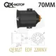 Qx-motor 70mm edf 12 blätter kanal ventilator qf3027-2200kv cw ccw bürstenloser motor für fern