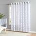 House of Hampton® Peebles Floral Semi-Sheer Grommet Single Curtain Panel Polyester in White | 96 H in | Wayfair 3C0AE5A8A3974591991C6CEF88DD01C8