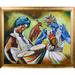 Vault W Artwork Celebrations by Neeraj Parswal - Picture Frame Painting Print on Canvas in Blue/Green/White | 19 H x 23 W x 2 D in | Wayfair