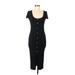 Zara Casual Dress - Sheath: Black Solid Dresses - Women's Size Medium
