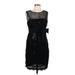 Tahari by ASL Cocktail Dress - Sheath: Black Dresses - New - Women's Size 10 Petite