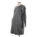 Seraphine Casual Dress - Sweater Dress: Gray Dresses - Women's Size 10 Maternity