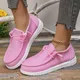 Scarpe di tela donna estate Casual Sneakers donna mocassini di stoffa traspiranti scarpe con plateau