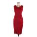 En Focus Studio Cocktail Dress - Bodycon: Burgundy Dresses - Women's Size 6