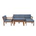 Red Barrel Studio® Garden Outdoor Sofa Set w/ Small Table For Backyards | 80.7 W in | Wayfair 3F5AD3F1C56B47D3BD5DBC3B944D7201