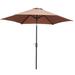 Latitude Run® Agastya 108 Umbrella w/ Counter Weights Included, Steel in Brown | 91 H x 108 W x 108 D in | Wayfair BD34CC248CB64F5DA11B2520ABB516D1