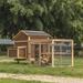 Tucker Murphy Pet™ Enzzo 27.18 Square Feet Chicken Coop w/ Chicken Run For Up To 7 Chickens, Stainless Steel | 44.5 H x 80.9 W x 48.38 D in | Wayfair