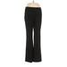 INC International Concepts Casual Pants - Mid/Reg Rise: Black Bottoms - Women's Size 6