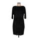 Ronni Nicole Casual Dress: Black Marled Dresses - Women's Size 6