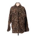 Wild Fable Jacket: Brown Animal Print Jackets & Outerwear - Women's Size Small