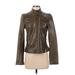 Laundry by Shelli Segal Leather Jacket: Brown Jackets & Outerwear - Women's Size Small