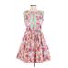 Matilda Jane Casual Dress: Pink Paint Splatter Print Dresses - Women's Size X-Small