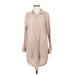 Gap Body Casual Dress - Shirtdress: Tan Dresses - Women's Size X-Small