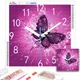 Horloge papillon peinture diamant broderie complète 5D kits de point de croix mosaïque diamant