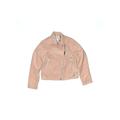 H&M Faux Leather Jacket: Pink Clothing - Kids Girl's Size 7