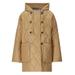 Hooded Quilted Jacket - Natural - Ganni Jackets