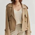 Crescent Reese Short Trench Jacket - Brown