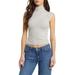 Funnel Neck Crop Muscle Tee