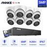 Annk Kit di videosorveglianza e Sistema di videosorveglianza di rete PoE Super hd 5MP, nvr di