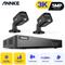 Annke - 8CH Kit sistema telecamere cctv sicurezza 5MP,set di registratori dvr 5 in 1 H.265+ 3K