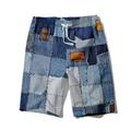 Color Block Print Men's Board Shorts Hawaiian Shorts Swim Trunks Drawstring with Mesh lining Elastic Waist Holiday Beach Clothing