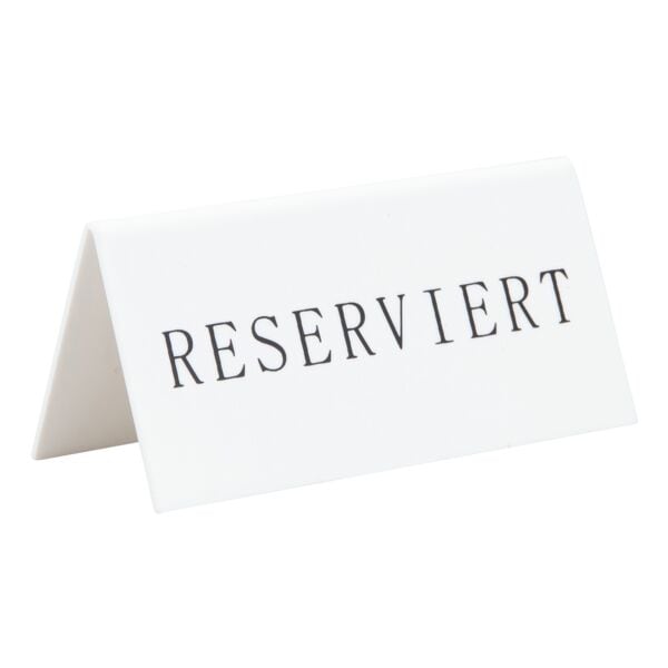 Securit 5er-Pack Tischaufsteller »RESERVIERT« weiß, 10x5x4.5 cm Image