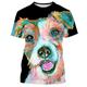 Tier Hund Jack Russell Terrier T-Shirt-Ärmel Anime Grafik T-shirt Für Paar Herren Damen Erwachsene 3D-Druck Casual