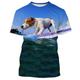Tier Hund Jack Russell Terrier T-Shirt-Ärmel Anime Grafik T-shirt Für Paar Herren Damen Erwachsene 3D-Druck Casual