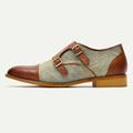 Homme Chaussures de moine Chaussures formelles Chaussures Bullock Chaussures habillées Gentilhomme britannique Bureau et carrière Soirée Evénement Cuir Cuir de vachette pleine fleur italien