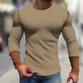 Homme T shirt Tee Chemise Henley gaufrée Chemise Henley Shirt T-shirt Chemise à manches longues Bloc de couleur Henley Plein Air Vacances manche longue Patchwork Vêtement Tenue Mode Design basique