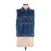 Eddie Bauer Denim Vest: Blue Jackets & Outerwear - Women's Size Medium