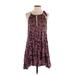 Intimately by Free People Casual Dress: Purple Animal Print Dresses - Women's Size Small