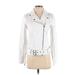 Guess Faux Leather Jacket: White Jackets & Outerwear - Women's Size X-Small