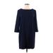 BB Dakota Casual Dress - Sweater Dress: Blue Solid Dresses - Women's Size Medium