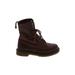 Dr. Martens Boots: Burgundy Shoes - Women's Size 7