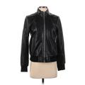 MICHAEL Michael Kors Leather Jacket: Black Jackets & Outerwear - Women's Size Small