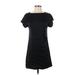 Banana Republic Casual Dress - Shift: Black Solid Dresses - Women's Size 0