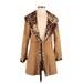 Coldwater Creek Coat: Brown Leopard Print Jackets & Outerwear - Women's Size Small