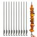 Arealer Skewer Barbecue Picnic 10pcs Flat Ti Bbq Bbq Sticks Picnic Bbq Flat Ti Barbecue Picnic Bbq Bbq Ti Barbecue